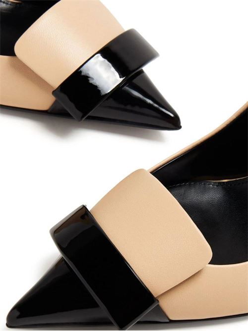 Beige/black woman pointed toe Sergio Rossi | B07620MFN5951198